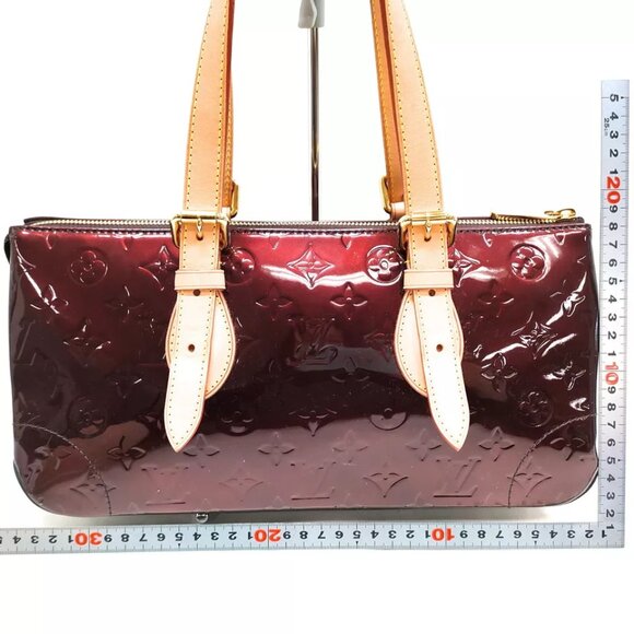 Louis Vuitton Burgundy and Tan Handbag - Picture 2 of 11